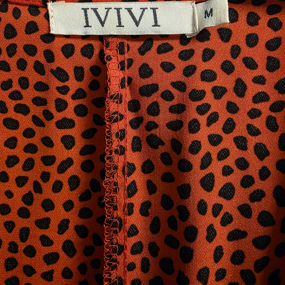 ViVI Red and Black Long Sleeve Dress - Picture 3 of 5
